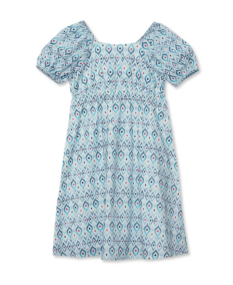 Lands' End Girls Short Sleeve Bow Dress