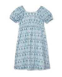 Lands' End Girls Short Sleeve Bow Dress