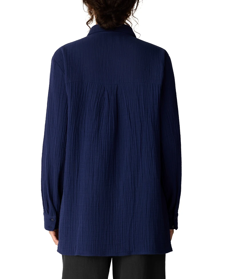 Eileen Fisher Women's Classic Collar Shirt, Regular And Plus