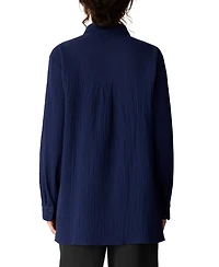 Eileen Fisher Women's Classic Collar Shirt, Regular And Plus