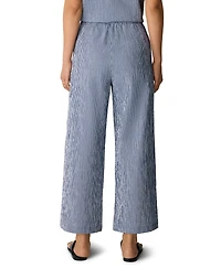Eileen Fisher Women's Mid-Rise Wide-Leg Ankle Length Pants, Regular, Plus And Petites