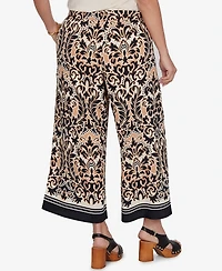 Ruby Rd. Plus Damask Textured Elastic Waist Pants