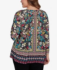 Ruby Rd. Plus Paradise Tropic Print Knit Top