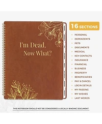 Gnuadz End Of Life Planner Spiral-bound Estate Organizer