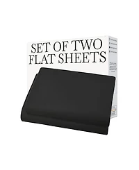 Southshore Fine Linens Vilano Premium Ultra Soft 2-Pack Flat Sheet Set