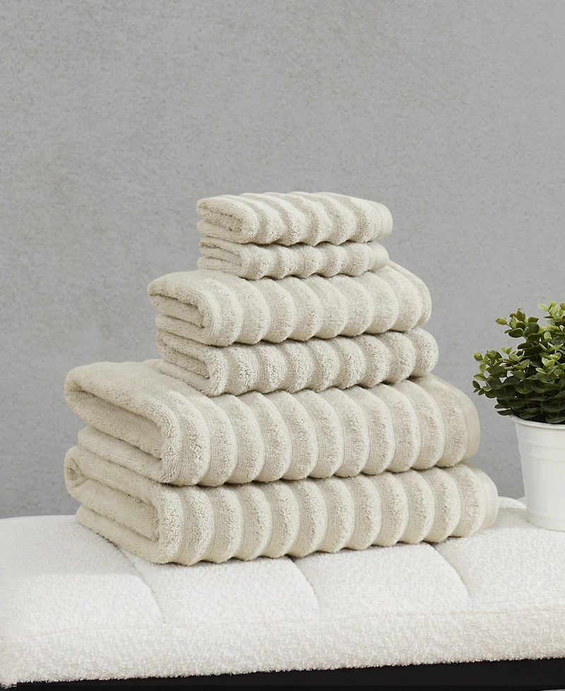 Borghese Roma Ribbed Zero Twist Cotton 6-Pc. Towel Set