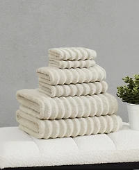 Borghese Roma Ribbed Zero Twist Cotton 6-Pc. Towel Set