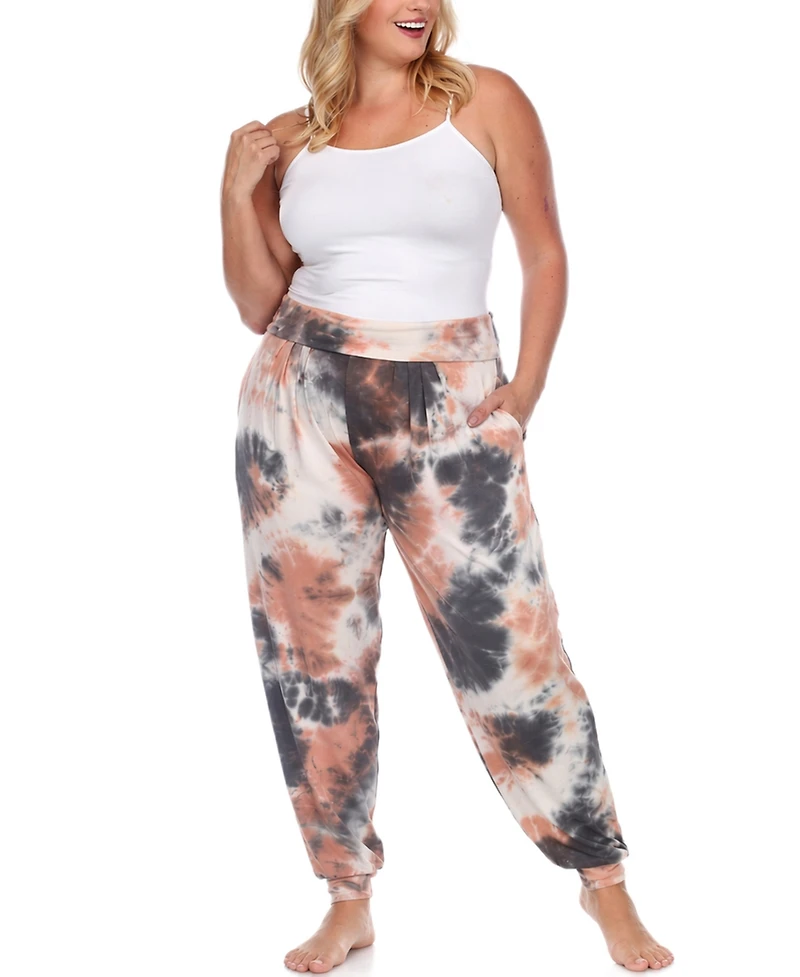White Mark Plus Tie Dye Lounge Jogger Pants