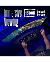 Westinghouse 34" Curved Ultrawide Gaming Monitor, 180Hz, Qhd 3440x1440, Amd FreeSync, 2xDP & 2xHDMI