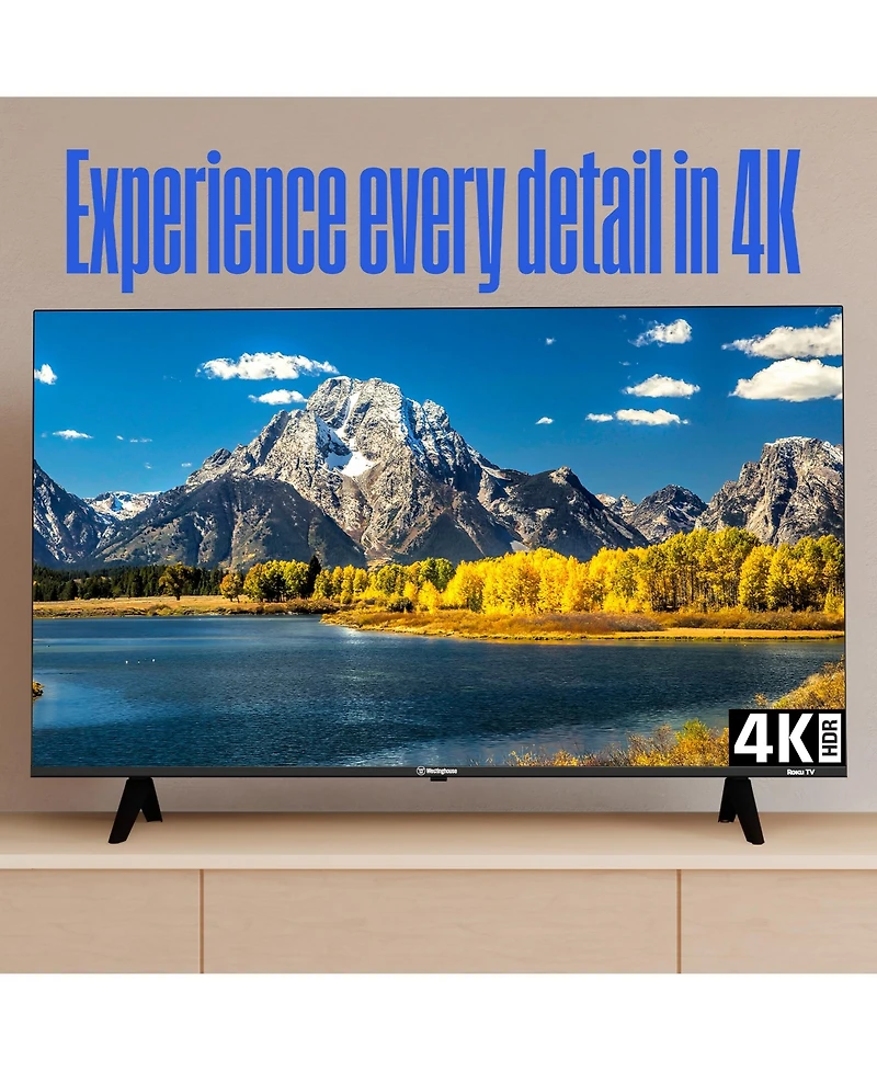 Westinghouse 50" Roku 4K Uhd Smart Tv w/ Hdr, Apple HomeKit, Alexa & Google Assistant