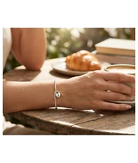 Bling Jewelry Two Tone Heart Lock & Key Charm Bead Gold Plated Sterling Silver Fits European Bracelet