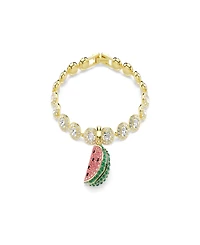 Swarovski Gold-Tone Plated Watermelon Slice Charm