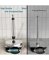 Yigii One-Hand Tear Paper Towel Holder, Stainless Steel, Weighted Base