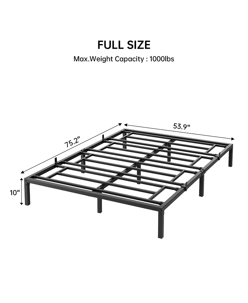 homfan 10Inch Heavy Duty Metal Bed Frame