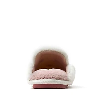 Dearfoams Women's Teddy Heart Scuff