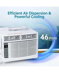 Xo 6000 Btu Window Ac Unit, Air Conditioner, 115V, Cools 350 Sq. Ft, WiFi App and Remote Control, Easy Install