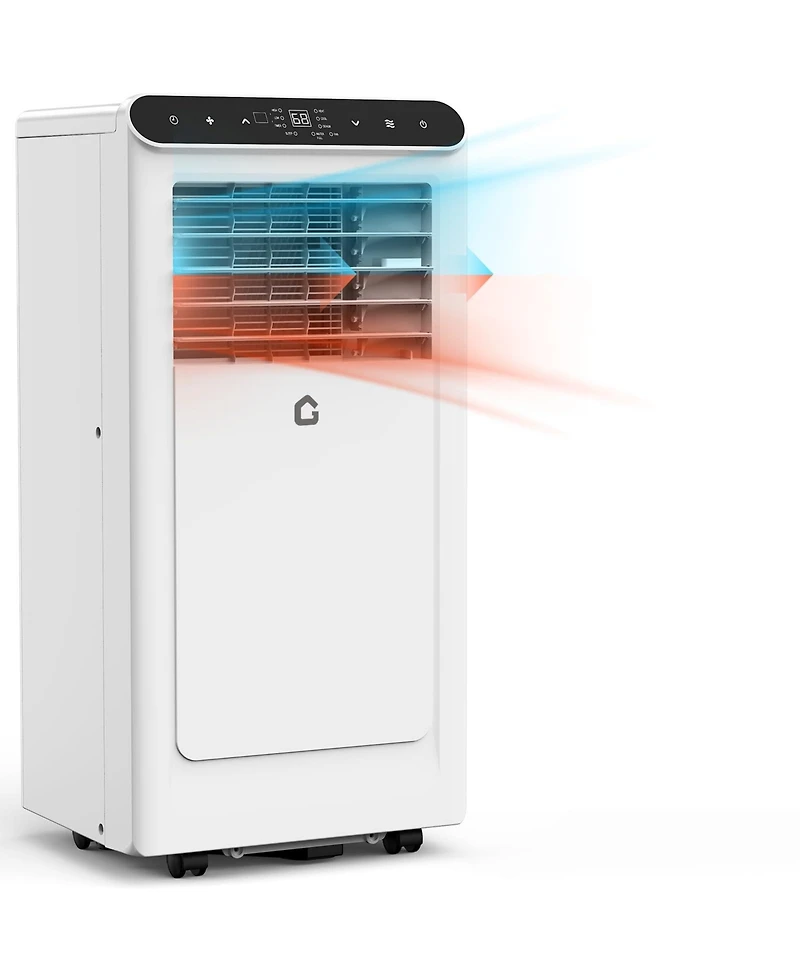 Xo 10,000 Btu Portable 3-in-1 Ac with Heat Mode, Remote, Led Display, Smart/Sleep Mode and Window Kit for Up to 450 Sq. Ft