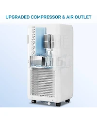 Xo 3-in-1 10000 Btu Portable Air Conditioner for 450 Sq.Ft. Spaces, Quiet Operation with Dehumidifier