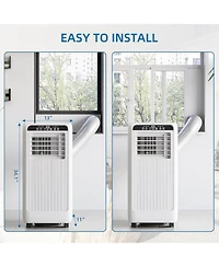 Xo 8000 Btu Portable Air Conditioner with Remote Control, 24H Timer and Smart/ Sleep Mode for Rooms Up to 350 sq.