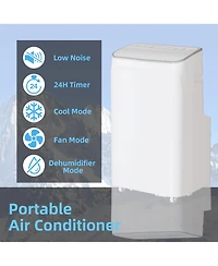 Xo 3-in-1 12,000 Btu Portable Air Conditioner with Dehumidifier, Fan, Remote, Sleep Mode, 24H Timer Cools up to 550 Sq.Ft.