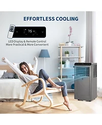 Xo 10000 Btu Portable Air Conditioners with Dehumidifier and Fan for Bedroom, Living Room Cools Up to 450 Sq.Ft