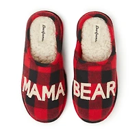 Dearfoams Family Plan Buffalo Check Slipper