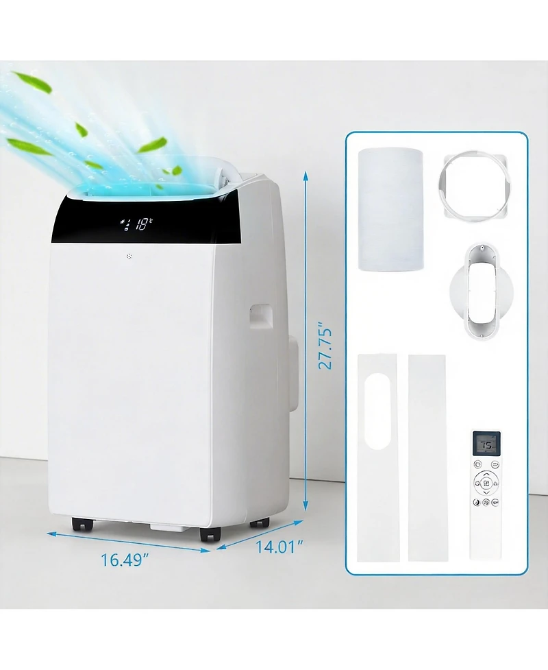Xo Portable Air Conditioner, 14000 Btu, Cooling To 750 Sq.Ft