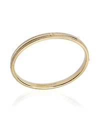 Pre-Owned Tiffany & Co Yellow Gold Diamond Tiffany T Hinged Bangle Bracelet