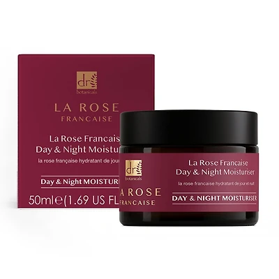 Dr. Botanicals La Rose Francaise Duo Day and Night Moisturiser 50milliliter