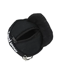 Ghostface Logo Black Mini Wool Hat Keychain With Storage Pocket