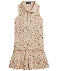 Polo Ralph Lauren Girls' 2T-6X Floral Stretch Mesh Shirt and Skort, 2-Piece Set