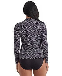 ShapeSolver Women's Sport Long-Sleeve Swim Cover Up Shirt