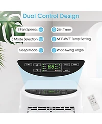 Ecooso 8000 Btu Portable Air Conditioner with Sleep Mode and Dehumidifier Function
