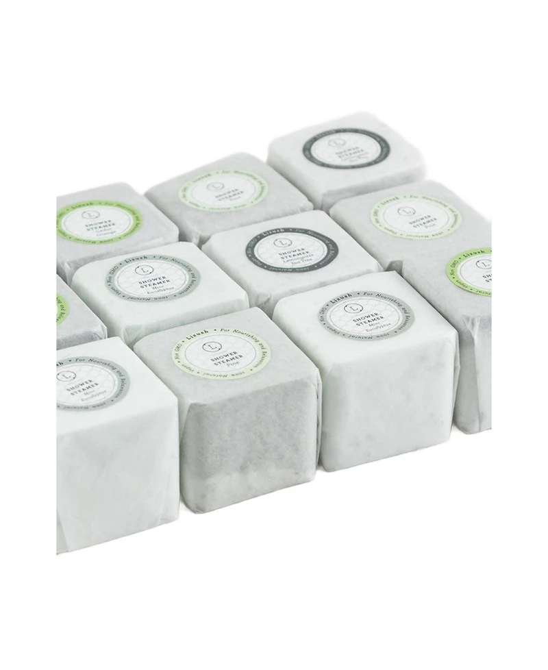 Lizush Earthy Shower Steamer Gift Set, 5 Refreshing Shower Steamers for Men and Women