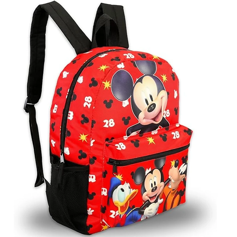 Disney Mickey Mouse School 16 Inch Backpack Goofy, Donald ages 3 Plus