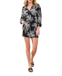 Tribal Women's Crosshatch Embroidered Pull-On Shorts