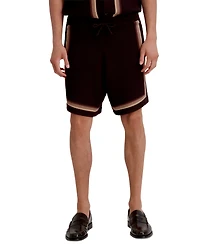Karl Lagerfeld Paris Men's Open Weave Crochet Pull-On Shorts