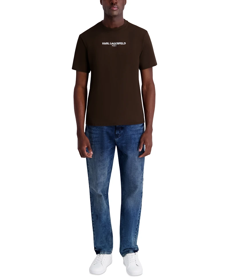 Karl Lagerfeld Paris Men's Core Logo Short-Sleeve T-Shirts