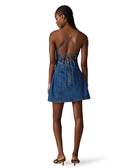 Steve Madden Women's Dianne Sleeveless Denim Mini Dress