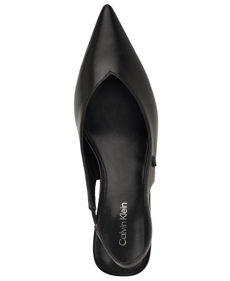 Calvin Klein Women's Chellie Kitten Heel Slingback Dress Pumps