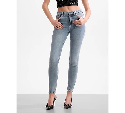 Guess Women's Marilyn 3 Zip-Up Skinny-Fit Jeans