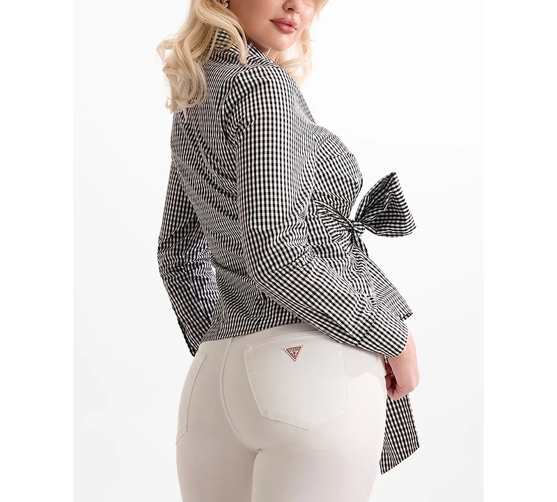Guess Women's Marilyn Knot Slim-Fit Shirt
