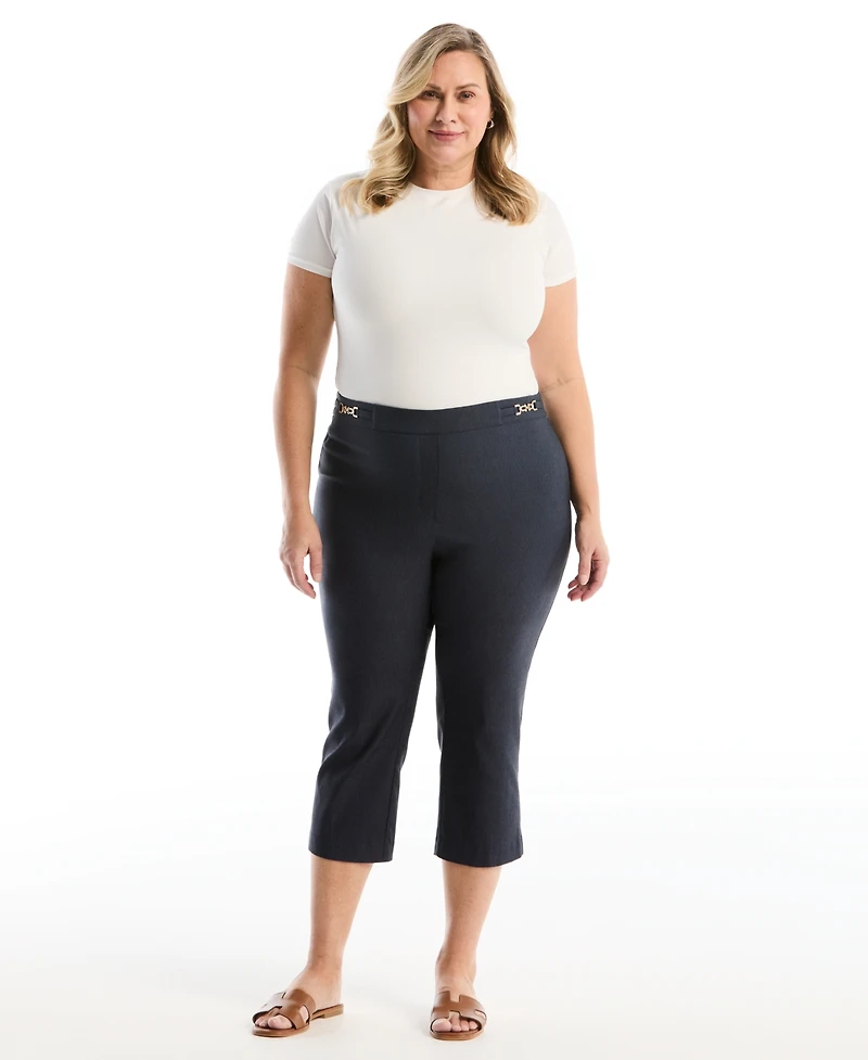 Rafaella Plus Horse Bit Pull On Capri