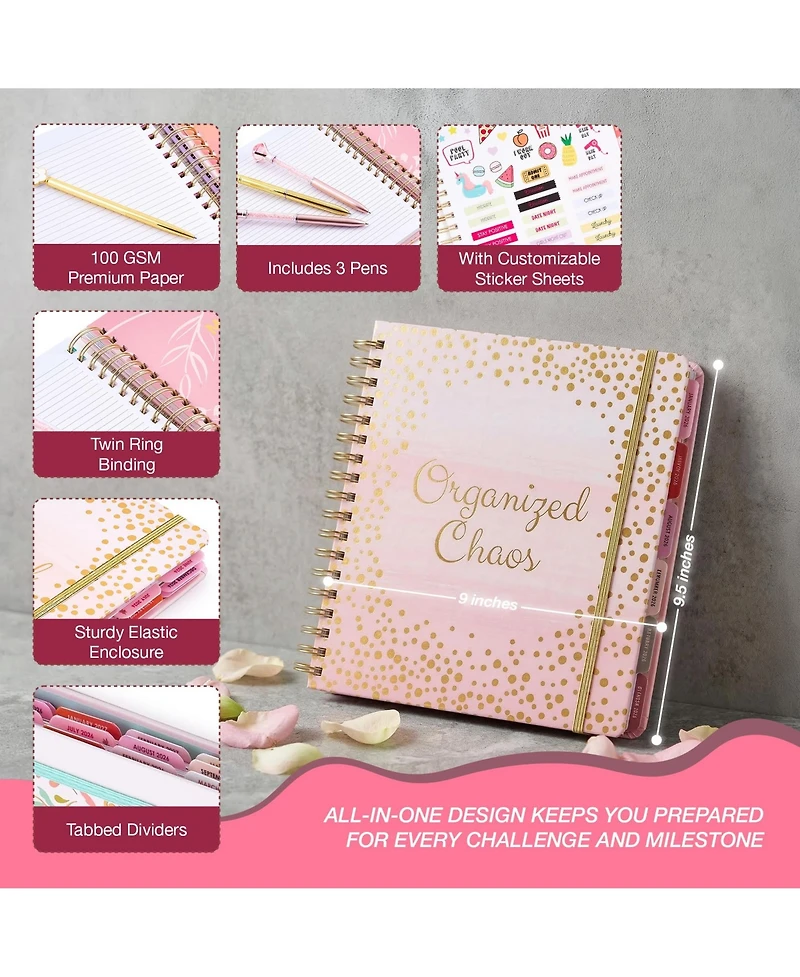 Gnuadz Planner 2026-2027 Hardcover Organizer