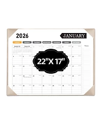 Gnuadz Large Desk Calendar 2026 18 Month Desktop Protecting Pad