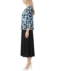 Ny Collection Petite Jacket and Dress Set