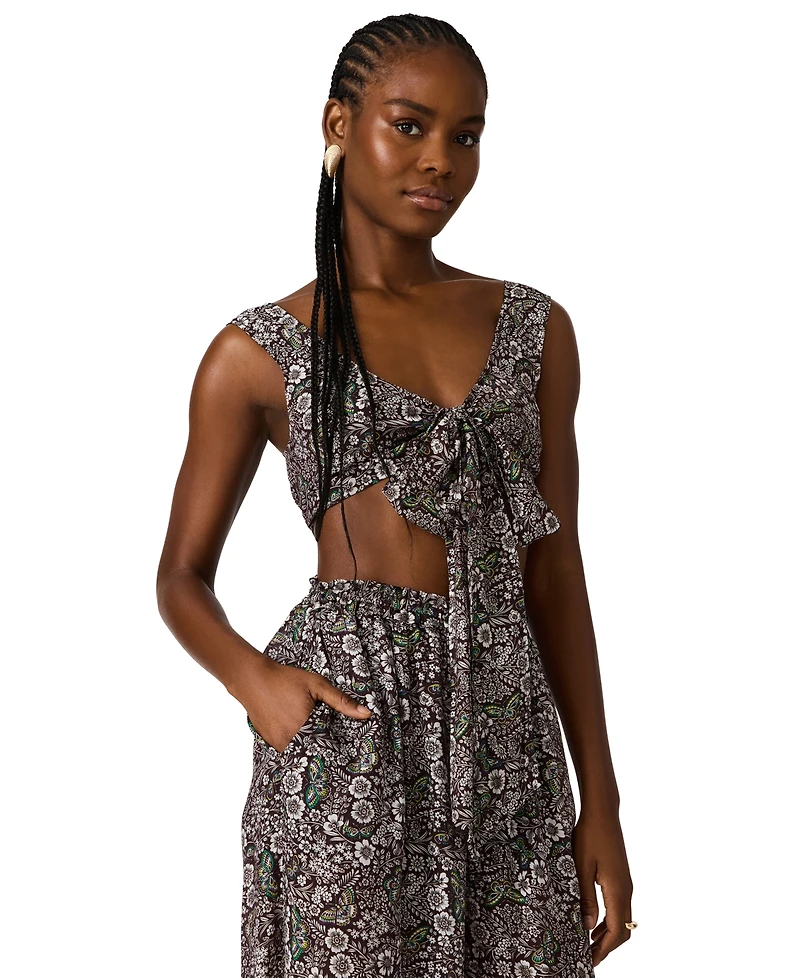 Steve Madden Women's Livy Sleeveless V-Neck Top