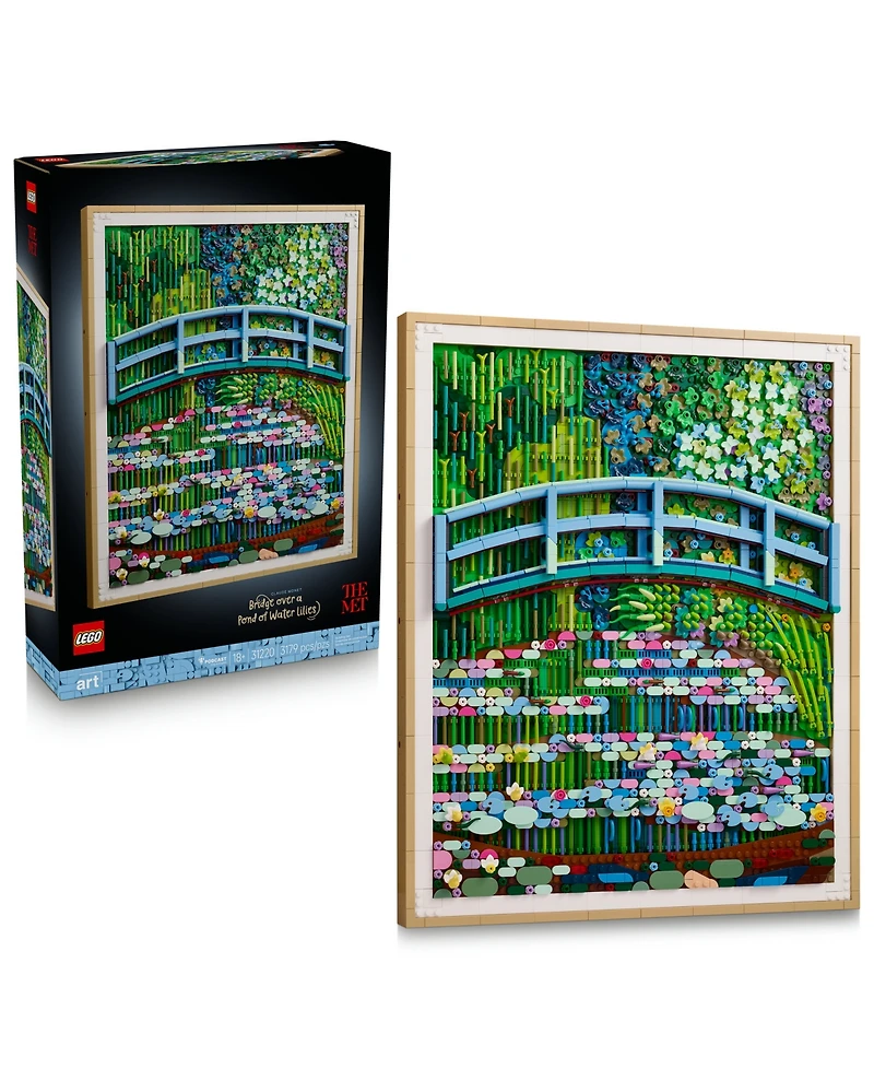 Lego Art Claude Monet Bridge Over a Pond of Water Lilies 31220 Building Set