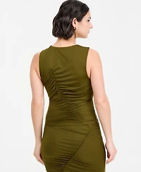 Bar Iii Women's Ruched Knit Crewneck Tank Top, Macy's Exclusive