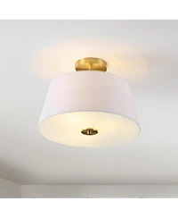 Jonathan Y Isabella Modern Midcentury Iron Led Semi Flush Mount